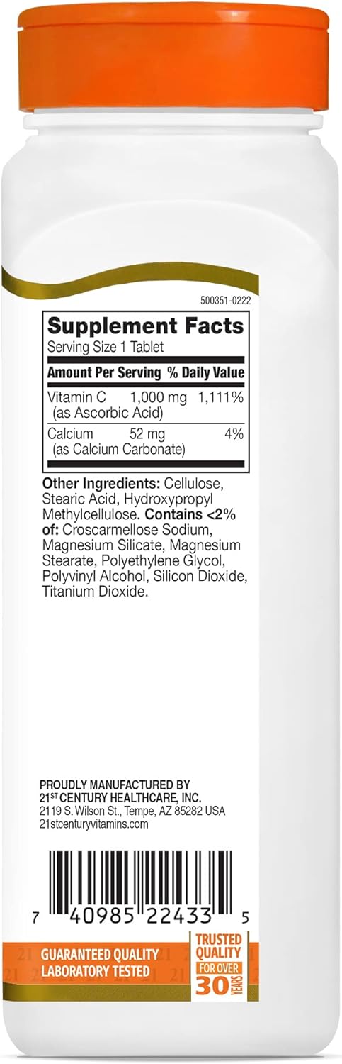 21st Century C 1000 mg Tablets, 110 Count