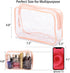 Tbestmax 10 Pack Clear Cosmetic Bags Portable Waterproof TSA Approved Travel Toiletry Bags Organizer