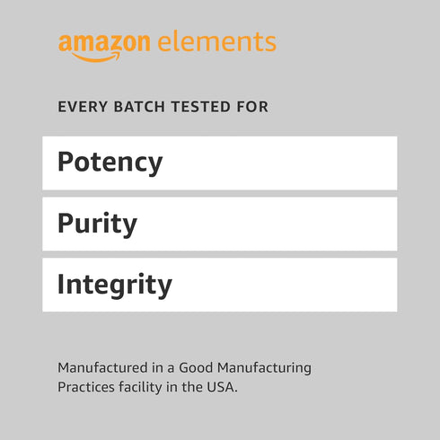 Amazon Elements Folic Acid 800 mcg, 180 Count, Women's Dietary Supplement for Healthy Prenatal Development