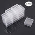 BENECREAT 15 Pack High Transparency Plastic Storage Containers, Mini Earplugs Storage Box for Beads and Small Jewelry