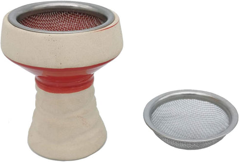 Stainless Steel Hookah Bowl Screen, Metal Heat Management System, 2pcs Silver Screen (No Bowls Included)