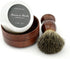Pure Badger Hair Shaving Brush, Natural Wood Mug Bowl Hand-Made Soap Barber Set