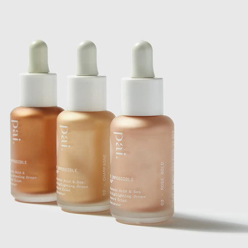 Pai Skincare - The Impossible Glow Organic Hyaluronic Acid + Sea Kelp Glow Drops | Natural, Vegan Skincare (Bronze, 1