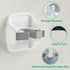 5 Pack Broom Holder Wall Mount, No Drilling Self Adhesive Mop Grippers, Dustpan and Broom Organizer