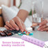 ZGLUZP 1 7 7 Pc Weekly Pill Dispenser - Day Medicine Box, Day Pill Holder | Pill Case Weekly, Medicine Storage