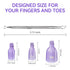 Makartt Nail Clips for Gel Polish Removal, 20 Pcs Plastic Reusable Finger and Toe Nail Soak Off Clips with Cuticle