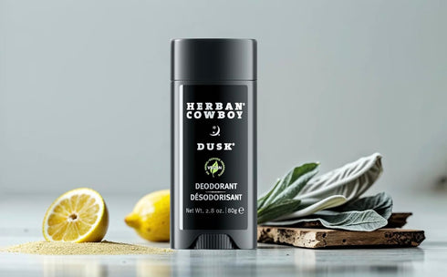 Herban Cowboy Men’s Deodorant, Dusk, 2.8 Ounce - Vegan and Cruelty-Free