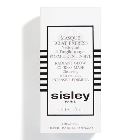 Sisley Paris Radiant Glow Express Face Mask with Red Clay, 60 mL, Non-Drying Formula for Radiant Skin