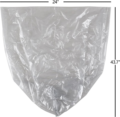 18 Gallons Gray Garbage Bags - Large Trash Bags, 100 Counts