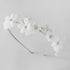 SWEETV Silver Flower Girl Headpiece for Wedding, Communion Headband for Girls, Princess Crystal Hair Accessories