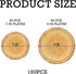 Vankcp 160 7" 9" Pieces Wood Grain Paper Plates, Rustic Wood Slice Plate, Disposable Party Dinner Plates, Farmhouse