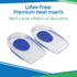 Kids Heel Cups for Pain Relief (2 Pairs) - Silicone Gel Inserts for Plantar Fasciitis, Bone Spur, Orthopedic Support