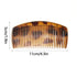 Furling Pompoms Pack of 6 Plastic Side Hair Combs for Women, Wide Tooth Comb for Curly Hair, Hair Clips for Girl Twist Combs Bridal Wedding Hair Comb for Women (Coffee, Black)