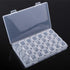 Adjustable 28 Slots Clear Plastic Medicine Pill Jewelry Organizer Box, Suitable for Pills and Earrings