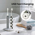 Sensor,5Intensity Settings,SmarTimer 4 Heads,60-Day Rechargeable Electric Toothbrush,with Pressure and Brush Battery