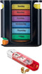 WHZHAOCAI Drawer (7-Day) Pill Case, Weekly Medicine Planner, Vitamin Organizer, 4 Times a