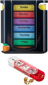 WHZHAOCAI Drawer (7-Day) Pill Case, Weekly Medicine Planner, Vitamin Organizer, 4 Times a