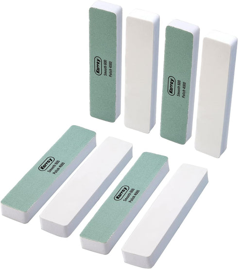 Nail File and Buffer Block, 600/4000 Grit Pack of 8 for Natural Nails Shine Polishers