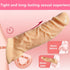 Sponver 8.66in Threaded mace Condoms Male Condom Adult Lock fine Ring Sleeve Extender Flesh