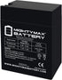 Mighty Max Battery ML14-6 - 6 Volt 14 AH, Fast-on Terminal, Rechargeable SLA AGM Battery