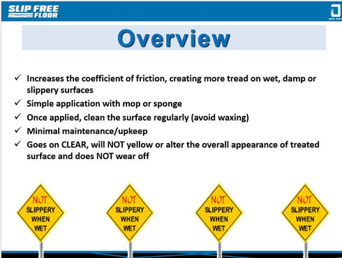 JEM MFG LLC 32 SlipFree Anti-Slip Floor Treatment - Ounce