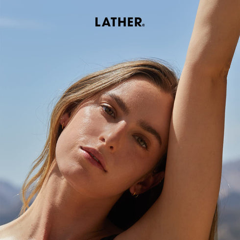 LATHER AHA + BHA Exfoliating Serum - Face Serum with Salicylic Acid & Lactic for Oily & Acne Prone Skin