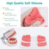 Dental Oral Practice Kit - 25 Pcs Set with 4 Soft Silicone Oral Pads for Dentist Practice & Assistant Student Training