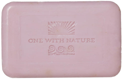 One With Nature Dead Sea Mineral Rose Petal Soap, 7 oz