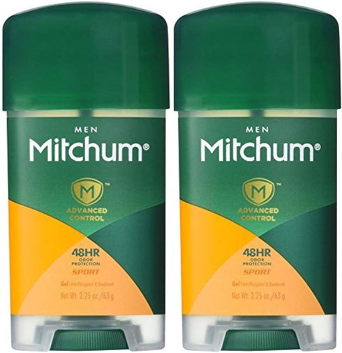 Mitchum Clear Gel Antiperspirant & Deodorant for Men, Super Sport - 2.25 oz - 2 Pack