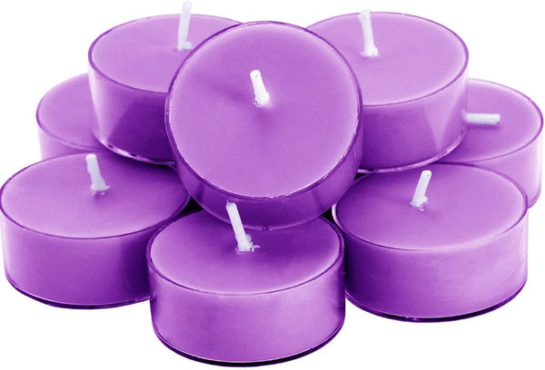 DEYBBY Scented Soy Wax Tealight Candles Bulk, Lavender Aromatherapy Candle for Stress Relief, Long Lasting for
