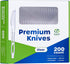 Comfy Package 200 Count Premium Heavyweight Disposable Knives - Clear Plastic Knives for Parties, Events, and Catering