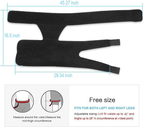 Groin Support Hip Brace for Sciatica Pain Relief, Compression Sleeve for Thigh and Hamstring
