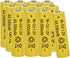 12 Packs 1.2V AA 500mAh Nickel Cadmium Rechargeable Batteries for Solar Lights, Lawn Landscape Lighting (AA Size)