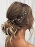 JAKAWIN Bride Rhinestone Wedding Hair Vine, Crystal Hair Piece for Women Bridal Headpiece