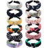 Wide Knotted Headbands for Women - 12 Pack Boho Hair Accessories, Elastic Bandeau for Washing Face