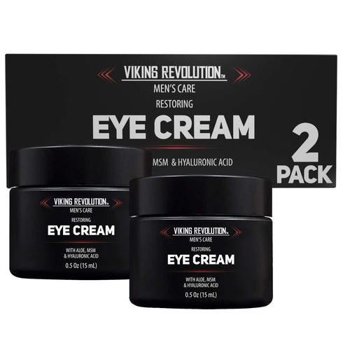 Natural Eye Cream for Men, Anti Aging, Dark Circle Treatment, Men's Eye Moisturizer Wrinkle Cream, 2 Pack