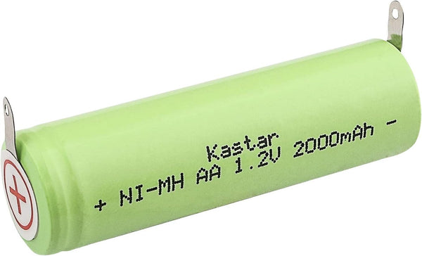 Kastar Rechargeable Shaver Battery Pack, AA 1.2V 2000mAh, Fits Braun, Norelco, Remington Models