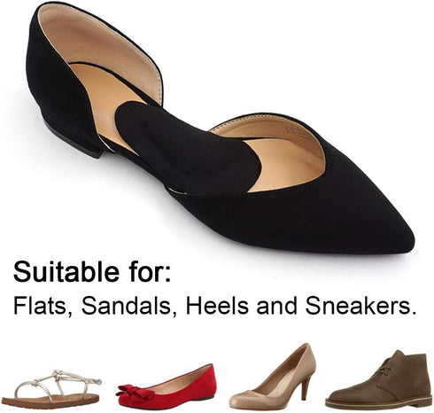 Dr. Foot's Arch Support Insoles for Flat Feet, Plantar Fasciitis Relief for Women and Men (Black)