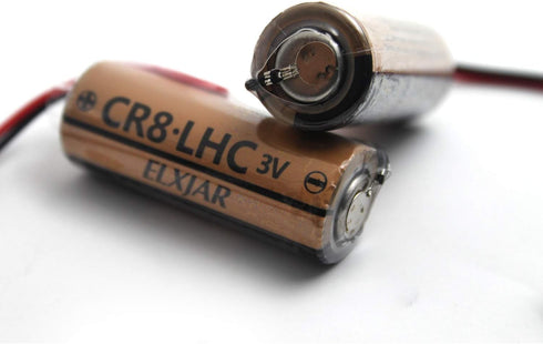 elxjar 2-Pack 3V 3000mAh Lithium Battery Replacement for Fuji FDK CR8.LHC, Toto CR8-LHC, and More