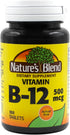 Nature's Blend Vitamin B-12, 500 mcg, 100 Tablets