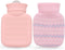 320ml Mini Hot Water Bottle with Knitted Cover - Small Leak Proof Hot Water Bag for Pain Relief, Best Gifts for Women,