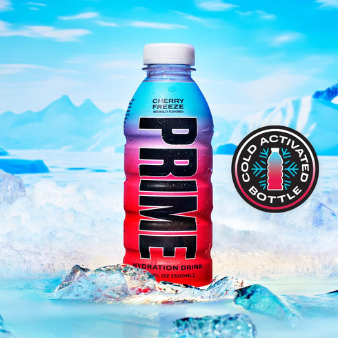 PRIME Hydration CHERRY FREEZE | Electrolyte Enhanced Sports Drinks, 12 Pack