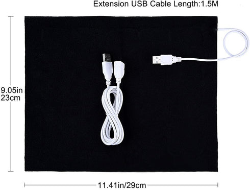 Walfront 5V USB Electric Heating Pad for Pet Clothes and Bed Warmer