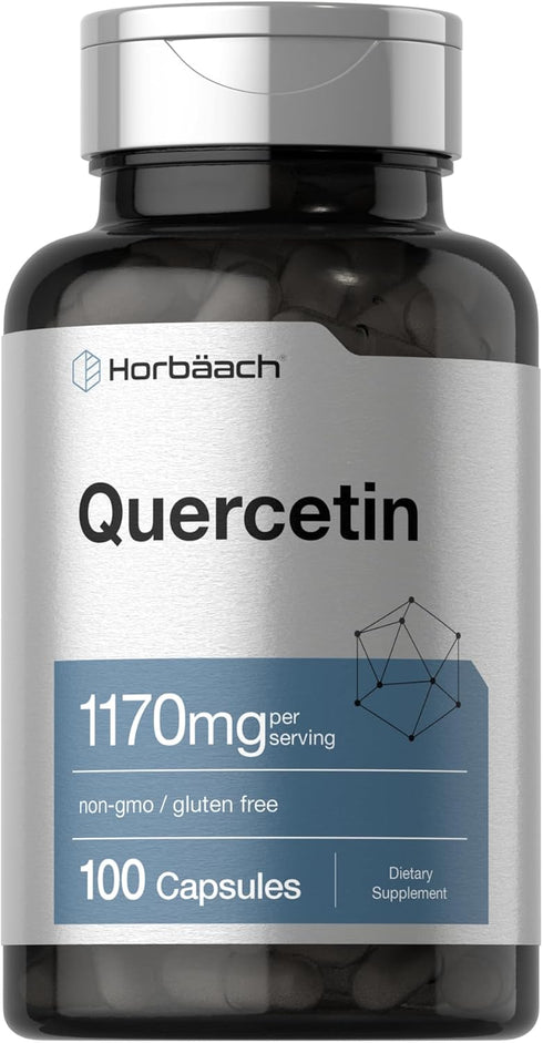 Horbaeach Quercetin Capsules | 1170mg | 100 Count | High Potency Non-GMO, Gluten Free Supplement