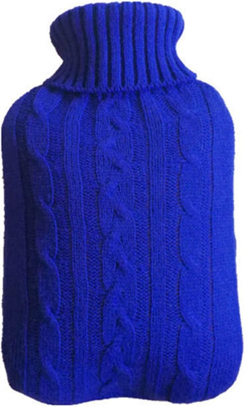 LENmzpomA Hot Water Bag,Hot-Water BagKnitted Hot Water Bag Cover Removable Hot Water Bottle