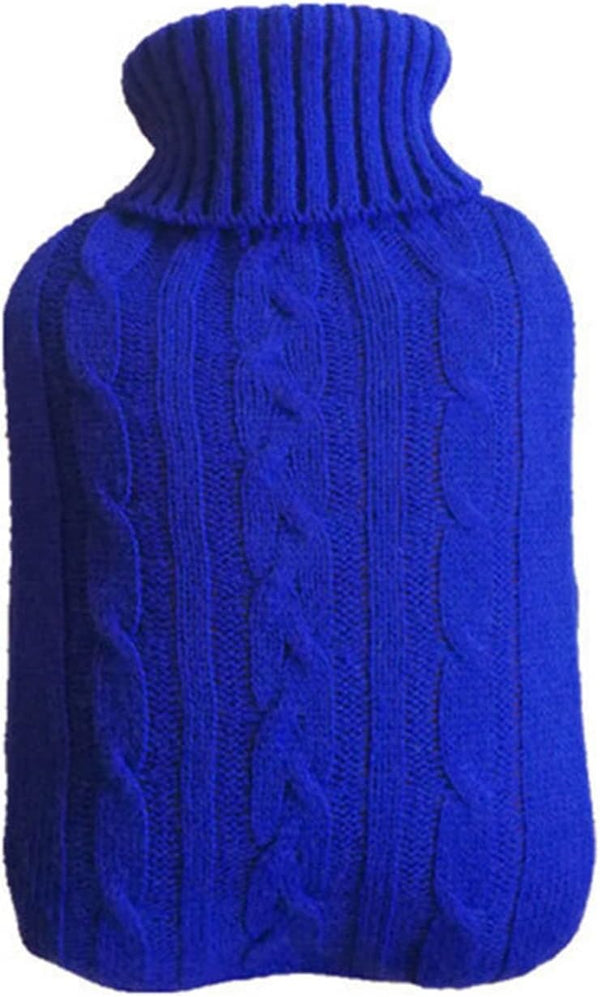 LENmzpomA Hot Water Bag,Hot-Water BagKnitted Hot Water Bag Cover Removable Hot Water Bottle