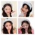 Spa Headbands for Washing Face, Wristband Set, Soft Terry Towel Cloth Hairband for Women (Gray)