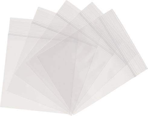 Beadaholique 100 Self Sealing Zipline Bags, Clear, 2 mil. Thick Plastic, 2'' X 2'' (50mm x 50mm)