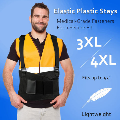 Back Brace Lumbar Support Belt, Adjustable for Women and Men, Pain Relief and Injury Recovery