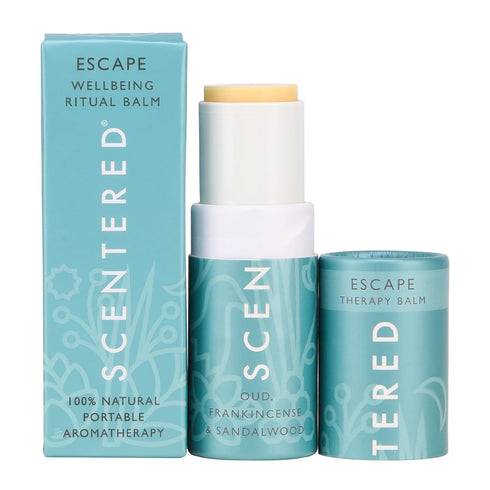 Scentered Aromatherapy Balm Stick - Escape, Natural Calm Essential Oil Roll On for Relaxation & Self-Care